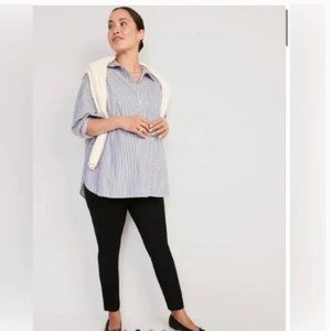 Old Navy black maternity pixie pants - full panel